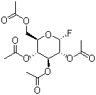 structure of CAS# 3934-29-0, 四乙酰基-alpha-D-葡萄糖氟化物