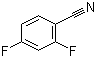 structure of CAS# 3939-09-1, 2,4-二氟苯腈
