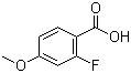 2-Fluoro-4-methoxybenzoic acid molecular structure (CAS 394-42-3)