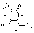 4-氨基-1-环丁基-3,4-二氧代丁烷-2-基氨基甲酸叔丁酯分子结构 (CAS 394735-22-9)
