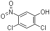 structure of CAS# 39489-77-5, 2,4-二氯-5-硝基苯酚