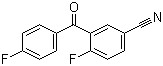 CAS # 395100-11-5, 4-Fluoro-3-(4-fluorobenzoyl)benzonitrile, 4-Fluoro-3-[(4-fluorophenyl)carbonyl]benzenecarbonitrile