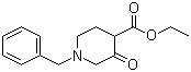 1-苄基-3-氧代哌啶-4-甲酸乙酯分子结构 (CAS 39514-19-7)