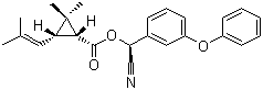 苯氰菊酯分子结构 (CAS 39515-40-7)