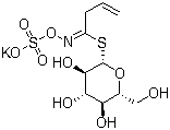 structure of CAS# 3952-98-5, 黑介子硫苷酸钾