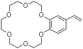 structure of CAS# 39557-71-6, 4-乙烯基苯并-18-冠醚-6