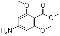 structure of CAS# 3956-34-1, 4-Amino-2,6-dimethoxybenzoic acid methyl ester