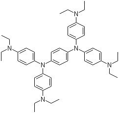 CAS 登录号：3956-73-8, N,N,N',N'-四[4-(二乙基氨基)苯基]-1,4-苯二胺