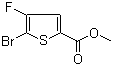 5-溴-4-氟-2-噻吩羧酸甲酯分子结构 (CAS 395664-59-2)