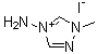 structure of CAS# 39602-93-2, 4-氨基-1-甲基-1,2,4-三唑鎓碘化物