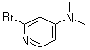 2-溴-4-二甲基氨基吡啶分子结构 (CAS 396092-82-3)