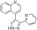4-[3-(2-吡啶基)-1H-吡唑-4-基]喹啉分子结构 (CAS 396129-53-6)