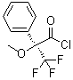 structure of CAS# 39637-99-5, (R)-alpha-Methoxy-alpha-(trifluoromethyl)phenylacetyl chloride