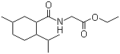 CAS # 39668-74-1, Ethyl N-[[5-methyl-2-(isopropyl)cyclohexyl]carbonyl]glycinate, N-[[5-Methyl-2-(1-methylethyl)cyclohexyl]carbonyl]glycine ethyl ester