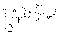 CAS # 39685-31-9, Cefuracetime, (6R,7R)-3-[(Acetyloxy)methyl]-7-[[(2Z)-2-furanyl(methoxyimino)acetyl]amino]-8-oxo-5-thia-1-azabicyclo[4.2.0]oct-2-ene-2-carboxylic acid, Cefuracetime, SKF 81367