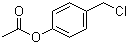 structure of CAS# 39720-27-9, 4-(Chloromethyl)phenyl acetate