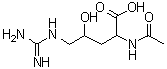 CAS 登录号：39740-28-8 (74346-03-5), N2-乙酰基-4-羟基-DL-精氨酸