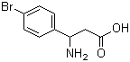 structure of CAS# 39773-47-2, DL-3-氨基-3-(4-溴苯基)丙酸