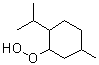 CAS 登录号：39811-34-2, 5-甲基-2-(1-甲基乙基)环己基氢过氧化物