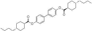 CAS 登录号：398138-22-2, (反式,反式)-4-丁基环己烷羧酸 [1,1'-联苯]-4,4'-二基酯