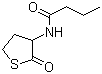 structure of CAS# 39837-08-6, N-(Tetrahydro-2-oxo-3-thienyl)butanamide