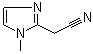 structure of CAS# 3984-53-0, 1-Methyl-1H-imidazole-2-acetonitrile
