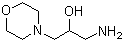1-氨基-3-吗啉基-2-丙醇分子结构 (CAS 39849-45-1)