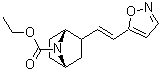 (1R,4S)-rel-2-[(1E)-2-(5-异恶唑基)乙烯基]-7-氮杂双环[2.2.1]庚烷-7-羧酸乙酯分子结构 (CAS 398490-30-7)
