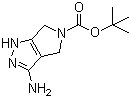 structure of CAS# 398491-59-3, 3-氨基-4,6-二氢吡咯并[3,4-C]吡唑-5-甲酸叔丁酯