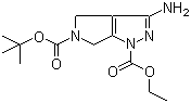 structure of CAS# 398495-65-3, Ethyl 5-(tert-butoxycarbonyl)-3-amino-4,6-dihydropyrrolo[3,4-c]pyrazole-1-carboxylate