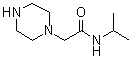 N-异丙基-2-哌嗪基乙酰胺分子结构 (CAS 39890-42-1)