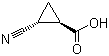structure of CAS# 39891-82-2, trans-2-Cyanocyclopropanecarboxylic acid