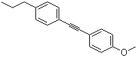 structure of CAS# 39969-26-1, 1-(2-(4-甲氧基苯基)乙炔基)-4-丙基苯
