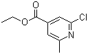 structure of CAS# 3998-88-7, 2-氯-6-甲基吡啶-4-甲酸乙酯