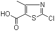 structure of CAS# 40003-48-3, 2-Chloro-4-methyl-5-thiazolecarboxylic acid