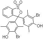 CAS # 40070-59-5, Bromoxylenol Blue, 3',3''-Dibromo-p-xylenolsulfonphthalein, 4,4'-(3H-2,1-Benzoxathiol-3-ylidene)bis[3-bromo-2,5-dimethylphenol] S,S-dioxide