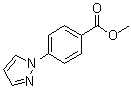 4-(1H-吡唑-1-基)苯甲酸甲酯分子结构 (CAS 400750-29-0)