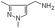 (1,3-二甲基-1H-吡唑-4-基)甲胺分子结构 (CAS 400756-28-7)