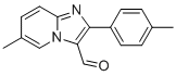 6-甲基-2-(4-甲基苯基)咪唑并[1,2-a]吡啶-3-甲醛分子结构 (CAS 400777-11-9)