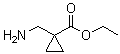 1-(氨基甲基)环丙烷羧酸乙酯分子结构 (CAS 400840-94-0)