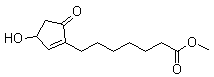 structure of CAS# 40098-26-8, 3-羟基-5-氧代-1-环戊烯-1-庚酸甲酯