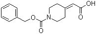structure of CAS# 40113-03-9, 1-苄氧羰基哌啶-4-亚基乙酸