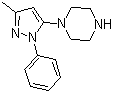 structure of CAS# 401566-79-8, 1-(3-Methyl-1-phenyl-5-pyrazolyl)piperazine