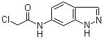 2-氯-N-1H-吲唑-6-基乙酰胺分子结构 (CAS 401591-05-7)