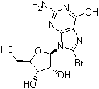 structure of CAS# 4016-63-1, 8-Bromoguanosine