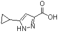 5-环丙基-1H-吡唑-3-羧酸分子结构 (CAS 401629-04-7)