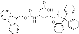 CAS 登录号：401915-55-7, (3S)-3-[芴甲氧羰基]氨基]-6-氧代-6-[(三苯基甲基)氨基]己酸