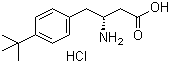 (R)-3-氨基-4-(4-叔丁基苯基)丁酸盐酸盐分子结构 (CAS 401916-47-0)