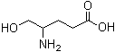 4-氨基-5-羟基戊酸分子结构 (CAS 40217-11-6)