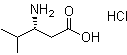 structure of CAS# 402587-64-8, (3S)-3-氨基-4-甲基戊酸盐酸盐